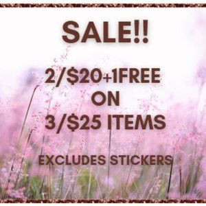 search 3/$25 in my closet to see all the deals